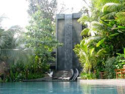 A spring water source feeds the swimming pool. [Photo: Siloso Beach Resort]